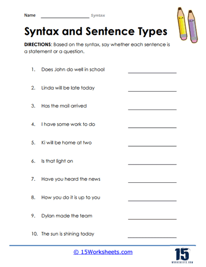 Syntax Worksheets - 15 Worksheets Library