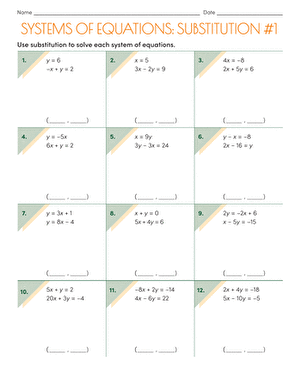 system of equations practice worksheet