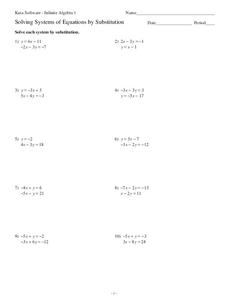 system of equations worksheet answers