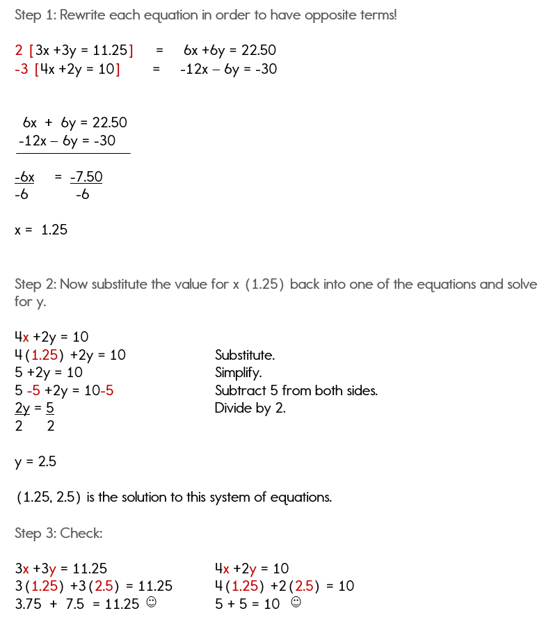 system word problems worksheet answers