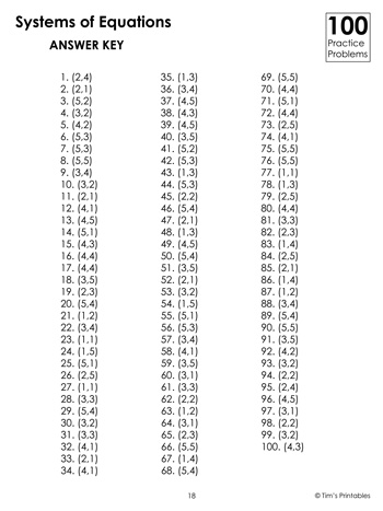 systems of equations problems worksheet