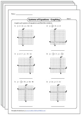 systems of equations worksheet answers