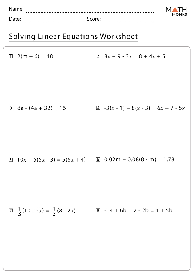 systems of linear equations worksheet answers