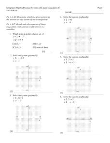 systems of linear inequalities worksheet