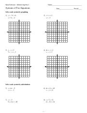systems of two equations worksheet
