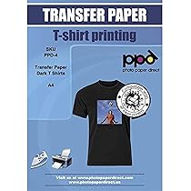 Today I tried printing a shirt with transfer paper for the first ...