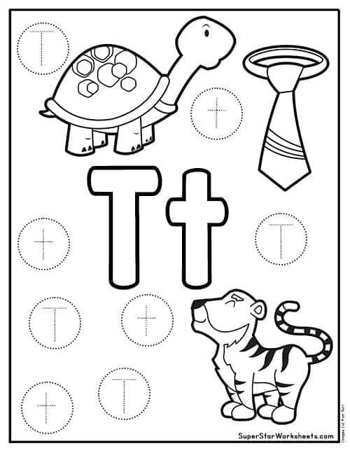 Letter T Worksheets -Worksheets Library