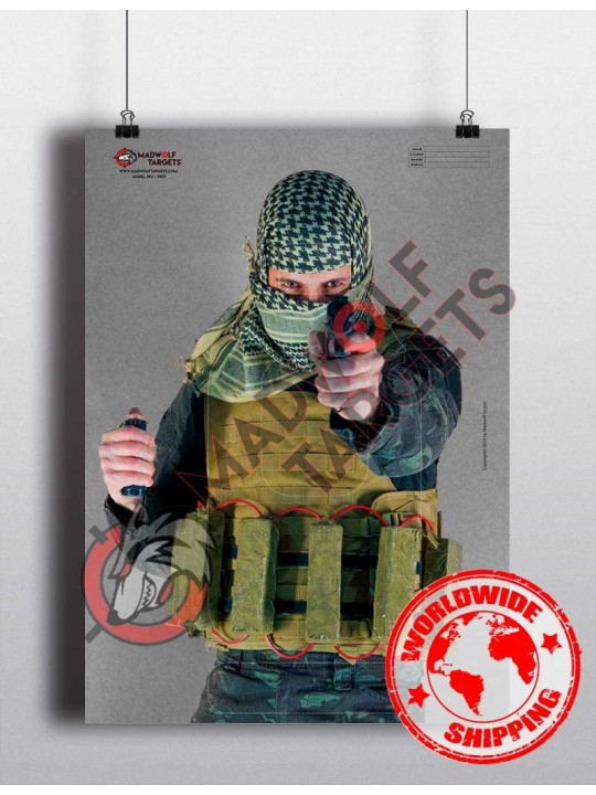 Combat Shooting Target - Insurgent Suicide Terrorist with ...