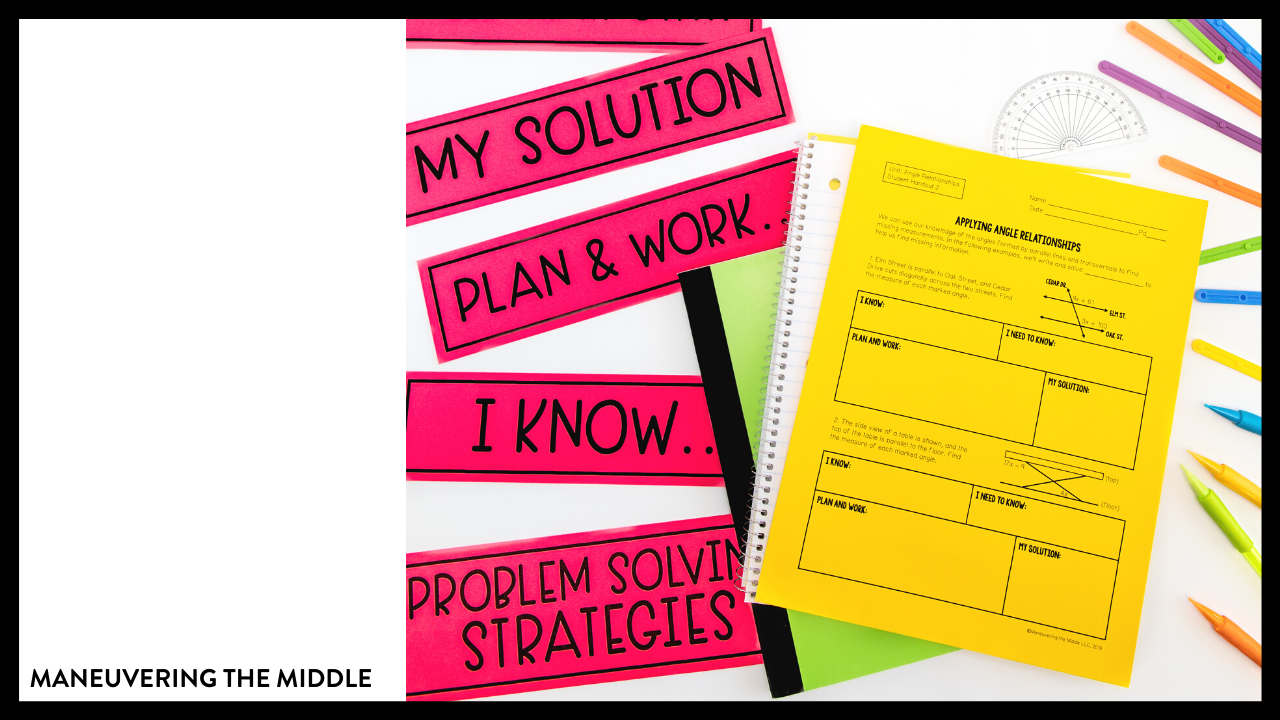 Math Problem Solving Strategies - Maneuvering the Middle