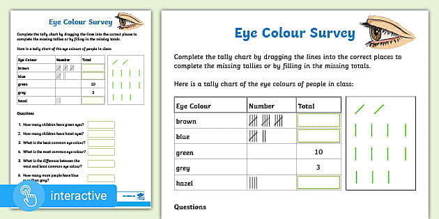 ? Supports White Rose Maths Y3 Make Tally Charts (Y2 Revision)