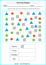 Grade 1 Tally Charts math school worksheets for primary and ...