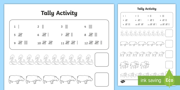 tallying worksheet