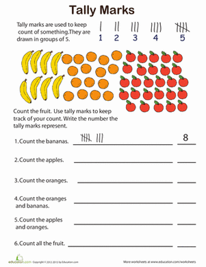 Tally Marks: Keep the Count! | Worksheet 