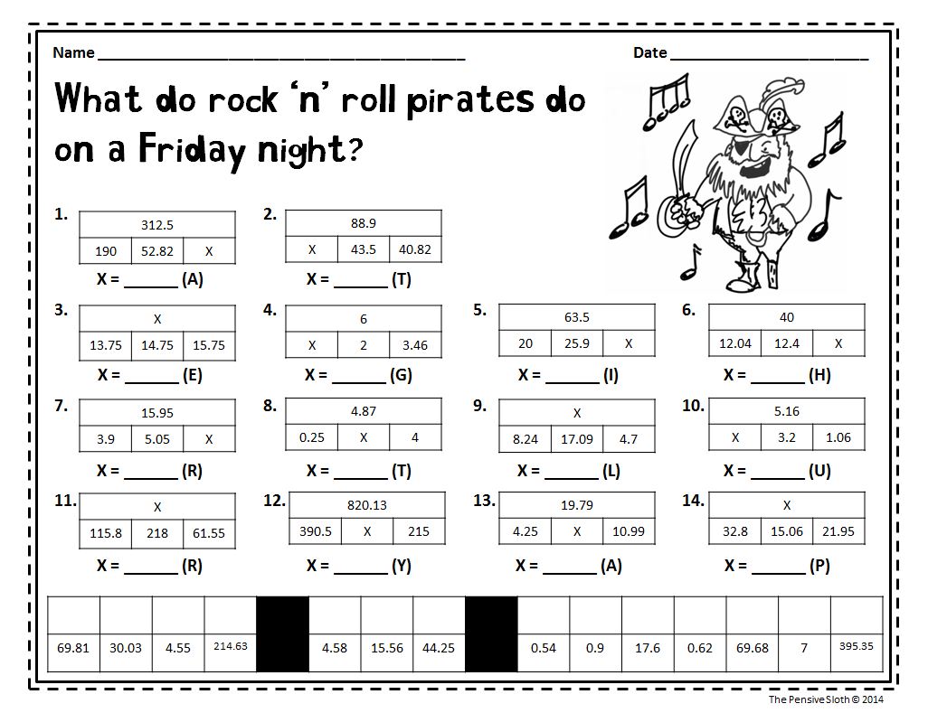 tape diagram worksheet