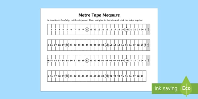tape measurement worksheet