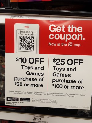 target printable coupons 10 off 50