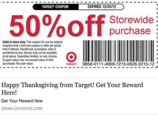 5 signs that awesome Target coupon youre seeing on Facebook is ...