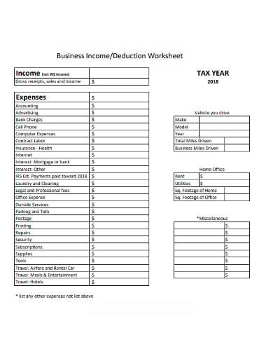 12+ Business Expenses Worksheet in PDF | DOC