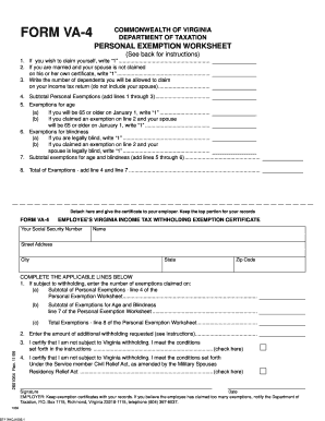 tax exemption worksheet