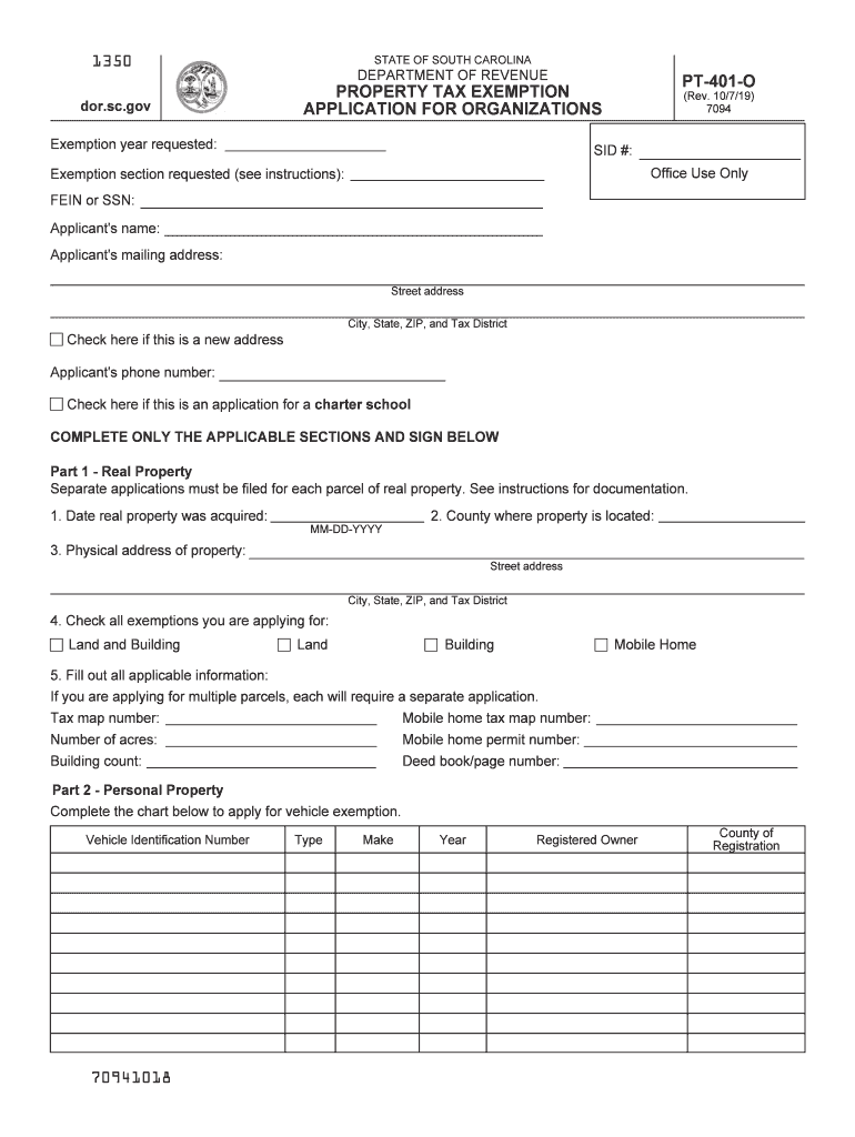 South carolina hotel tax exempt form: Fill out &  sign online | DocHub