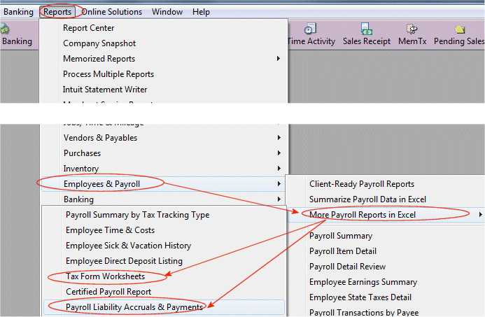 QuickBooks Payroll Liability reports and troubleshooting