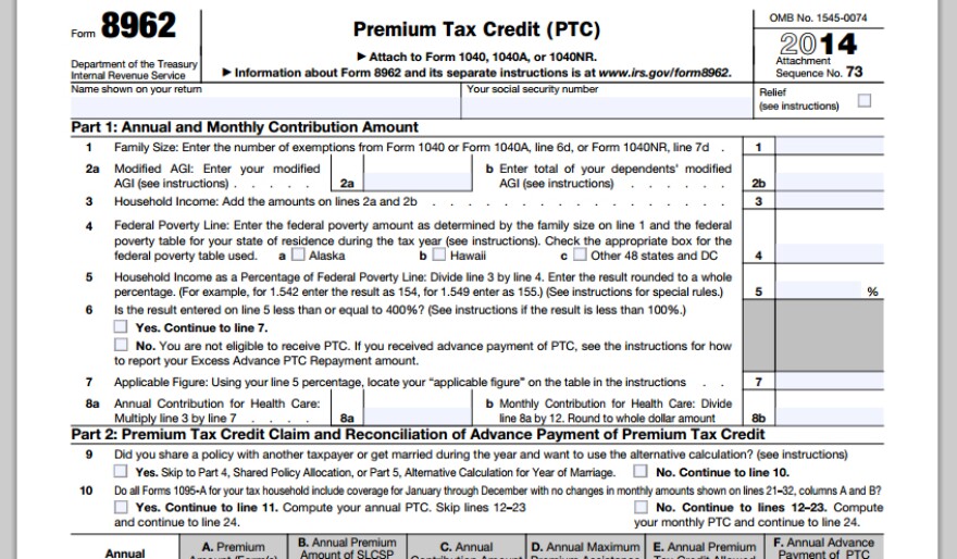 2014 Federal Tax Forms Will Ask About Your Health Insurance ...