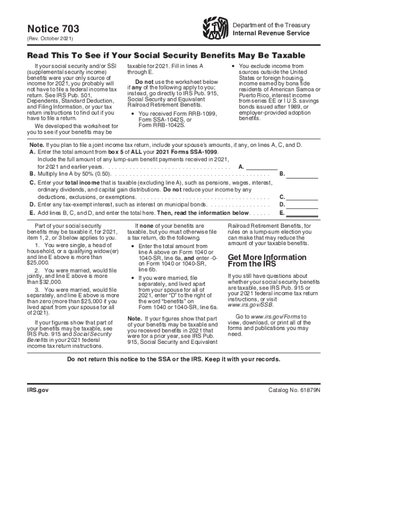 Irs notice 703 for 2021: Fill out &  sign online | DocHub