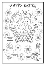 HAPPY EASTER (reading and colouring activities for young learners ...