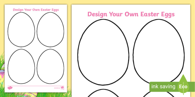Create Your Own Easter Egg Worksheet (teacher made) - Twinkl