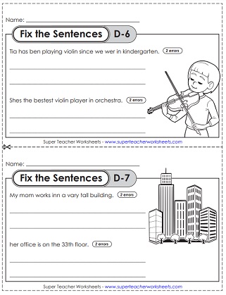 teacher helper worksheet for fourth grade