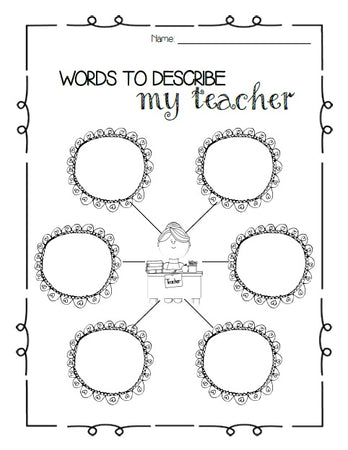 Worlds Best Teacher Worksheet - Twisty Noodle