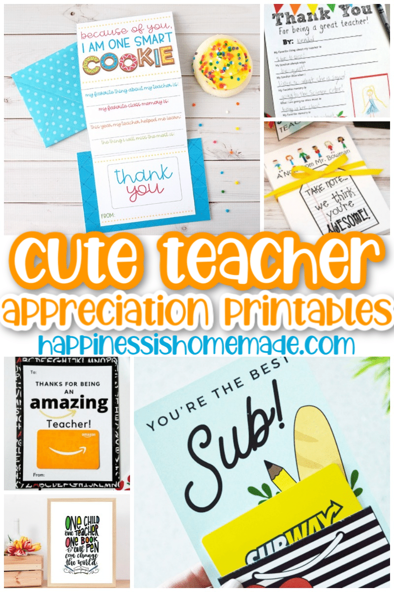 Teacher Appreciation Thank You Printable | Mrs. Merry