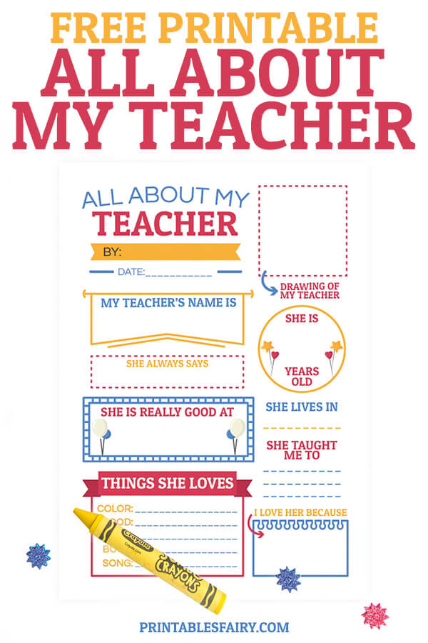 teacher worksheet free printable
