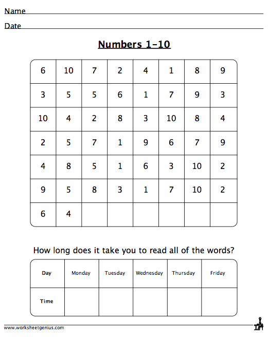Autism Tank: Worksheet Genius