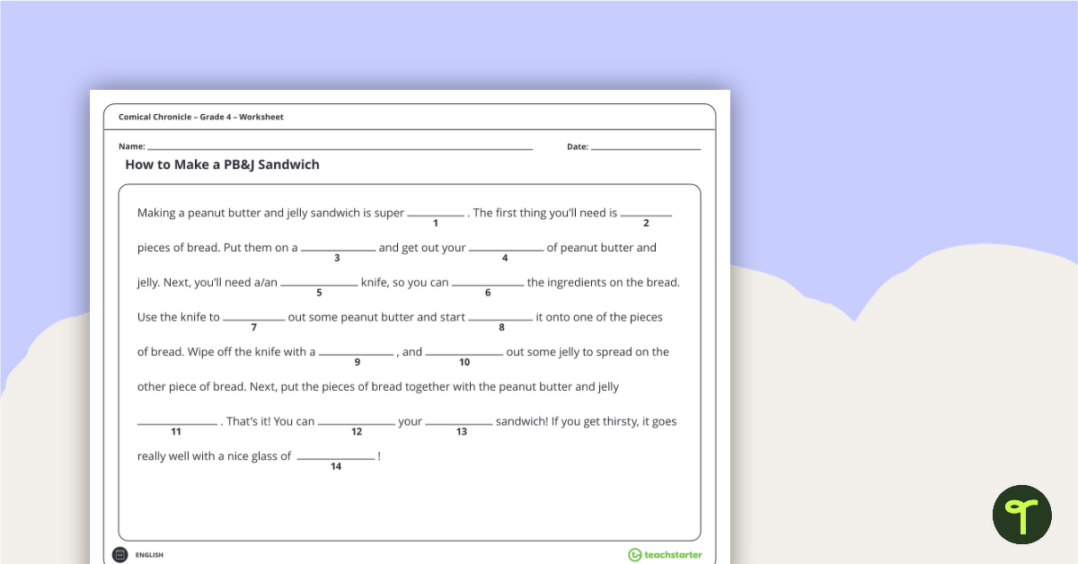 teachers worksheet for 4th grade