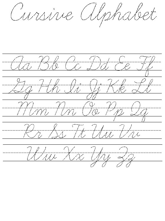 Free Cursive Writing Worksheets - Free Printable Online Blog