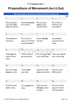 ESL Worksheets English Exercises