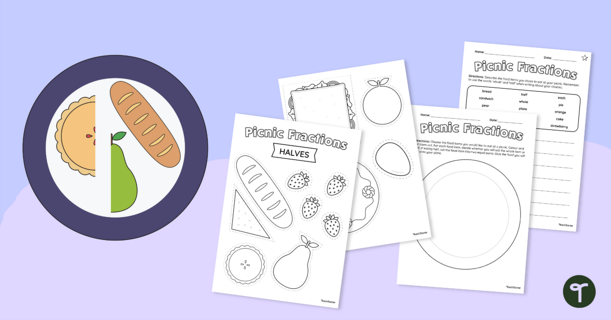teaching fractions worksheet