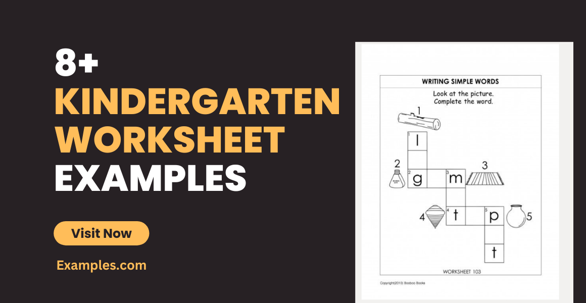 Kindergarten Worksheet - 8+ Examples, PDF