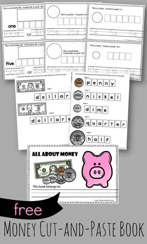 teaching kids about money worksheet