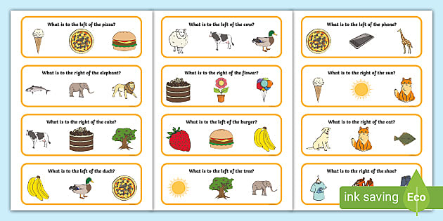 Right and Left Cards (teacher made) - Twinkl