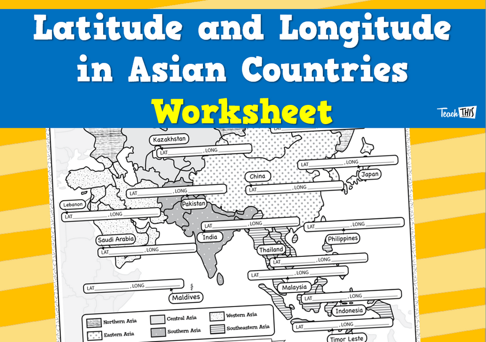 teaching longitude and latitude worksheet