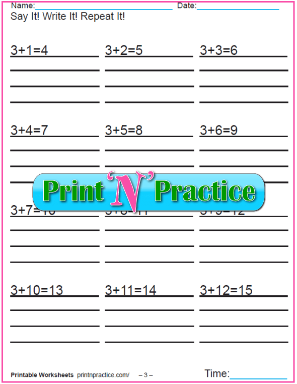 teaching math worksheet printables