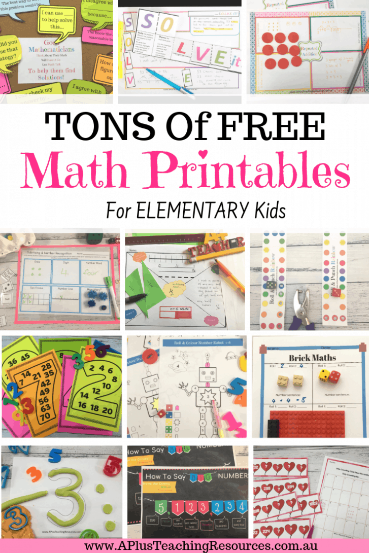 teaching math worksheet printables