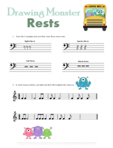 teaching music theory worksheet