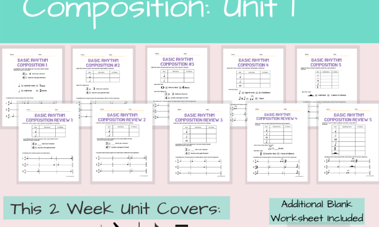 teaching music theory worksheet