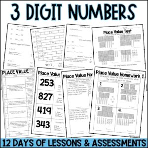 Place Value to 1000 Worksheets, Activities and Assessments for 2nd ...