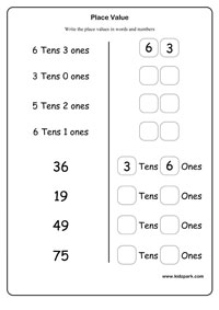 Place Value Worksheets,Kindergarten Teachers Resources,Activity ...