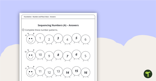 Number and Place Value Worksheets - Foundation | Teach Starter