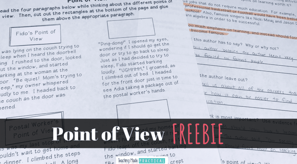 teaching point of view activities